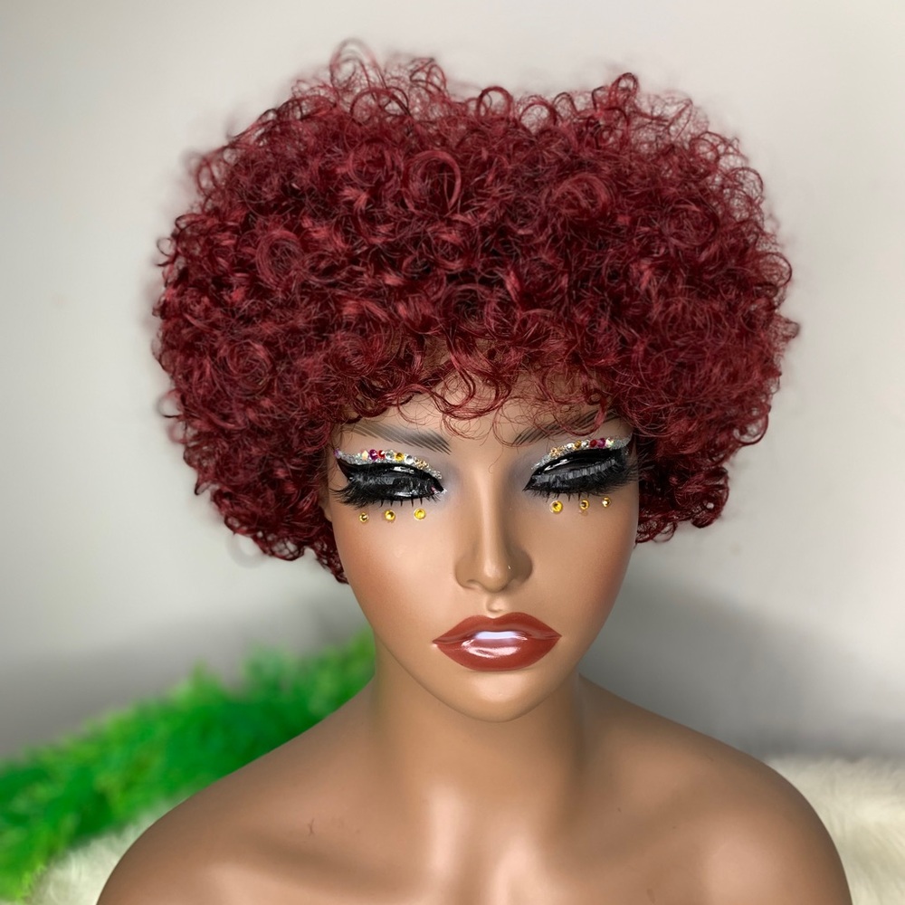 Curly Red Wig for Women